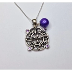 Oxidized Celtic Symbol Pendant