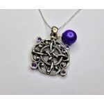 Oxidized Celtic Symbol Pendant