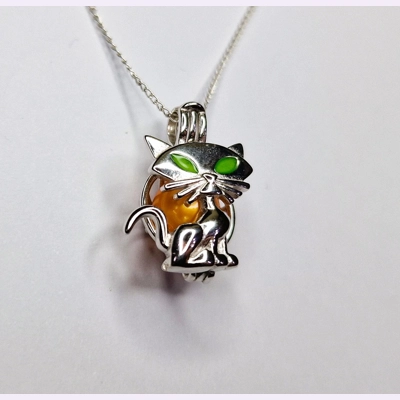 Prof Whiskers Cage Pendant