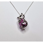 Midnight Cat Cage Pendant
