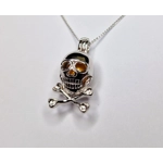 Skull & Bones Cage Pendant