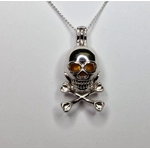 Skull & Bones Cage Pendant