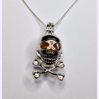 Skull & Bones Cage Pendant