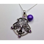 Oxidized Celtic Tree Of Life Pendant
