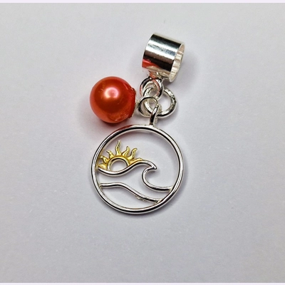 Sunset Crest Charm