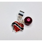 Tattooed Heart Charm