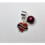 Tattooed Heart Charm