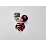 Tattooed Heart Charm