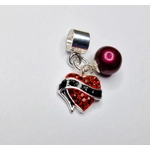 Tattooed Heart Charm