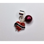 Tattooed Heart Charm