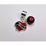 Tattooed Heart Charm