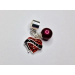 Tattooed Heart Charm