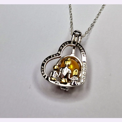 Heart's Horizon Cage Pendant