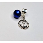 Anchor Wreath Charm