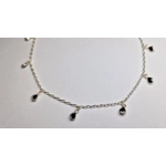 Droplet Anklet - Black