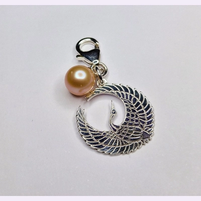 Crane Moon Charm