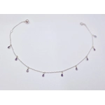 Droplet Anklet - Purple