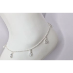 Double Star Anklet - Crystal