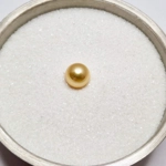 Gold Two 8mm Crystal Pearl