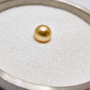 Gold Two 8mm Crystal Pearl