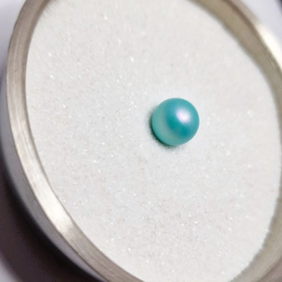 Iridescent Light Turquoise 8mm Crystal Pearl