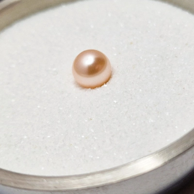 Peach One 8mm Crystal Pearl