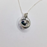 Crystal Wave Cage Pendant