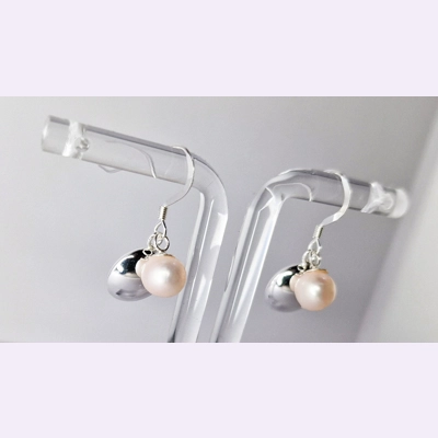Silver Dome Earrings