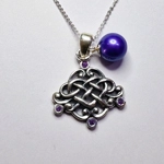 Oxidized Celtic Love Pendant