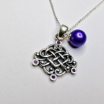 Oxidized Celtic Love Pendant