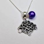 Oxidized Celtic Love Pendant