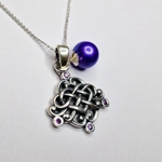 Oxidized Celtic Love Pendant