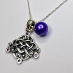 Oxidized Celtic Love Pendant