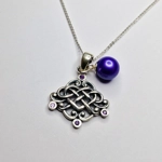 Oxidized Celtic Love Pendant