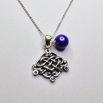 Oxidized Celtic Love Pendant