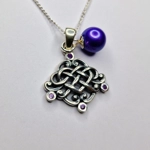 Oxidized Celtic Love Pendant