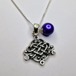 Oxidized Celtic Love Pendant