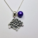 Oxidized Celtic Love Pendant