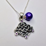 Oxidized Celtic Love Pendant