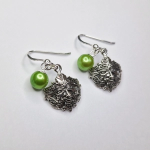 Green Man Earrings