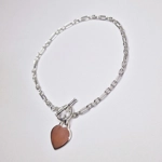 Fiona Bracelet With Heart & T-Bar Clasp