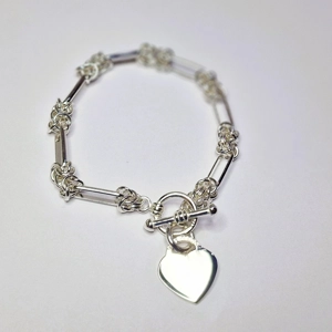 Long Bow Bracelet With Heart..