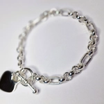 Elizabeth Bracelet With Heart & T-Bar Clasp