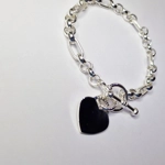 Elizabeth Bracelet With Heart & T-Bar Clasp