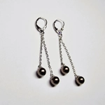 Latch Hook Double Drop Earrings