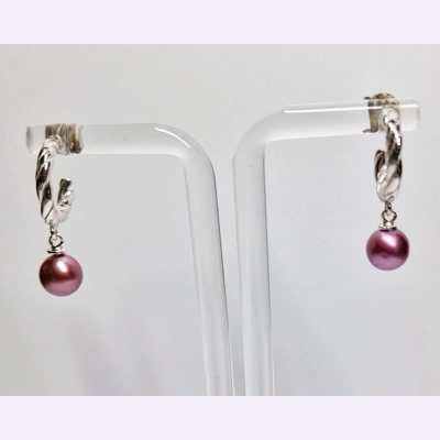 Swirling Hoop Earrings