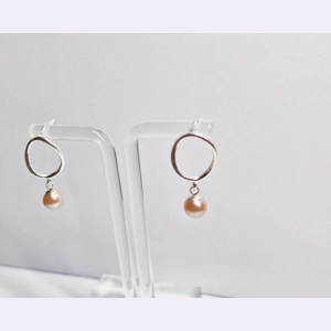 Oval Wave Earrings