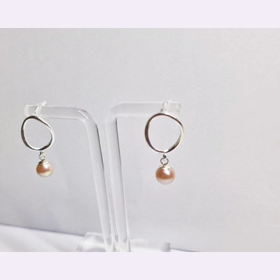 Oval Wave Earrings