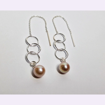 Hoops Thread Through Earrings