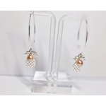 Pineapple Hoop Earrings